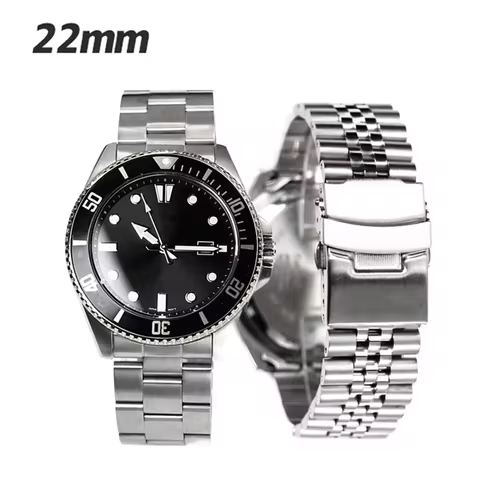 3 Styles 22mm Diving Steel Metal Strap For Duro Mdv107-1A MDV106-1A Watch Wristband Bracelet Watchba