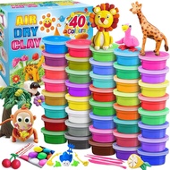 Modeling Clay Kit - 24 Colors Air Dry Clay DIY Molding Clay with Tools Kids Art Crafts Gift for Boys