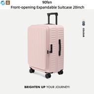 Youpin 90fen Front Open Lid Expandable Suitcase 20inch Trolley Case Large Capacity Suitcase Business