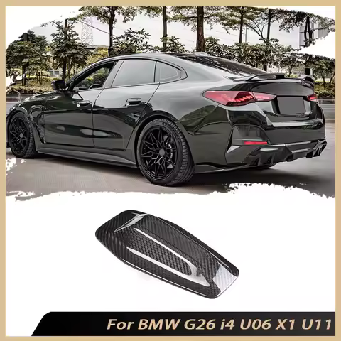 Dry Carbon Fiber Car Roof Fin Decorative Aerial Antenna Cover Sticker Base Roof Accessories For BMW 