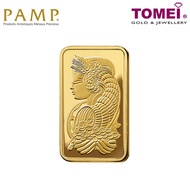 TOMEI x PAMP Suisse Lady Fortuna Wafer Fine Gold 9999 PSF-R-5G/10G