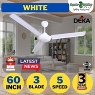 KDK K15VO / K12VO /F-M15AO DEKA DR9 DK10 5 Speed Regulator Ceiling Fan 48" / 60" Brown and White colour ceiling fan