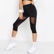 Black Patchwork Mesh Leggings Women's Jeggings Legins Women Leggins Female Elastic Pant Capri Women Fitness Leggings