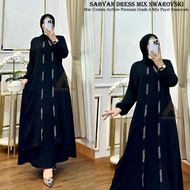 Gamis Payet Terbaru 2026 Model Doble Layer Bahan Crinkle Airflow
