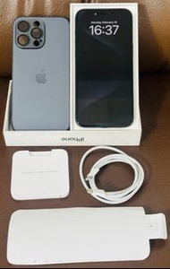 Apple iPhone 15 Pro Max 256GB 藍色鈦金屬物理雙 SIM 卡免費（香港版）