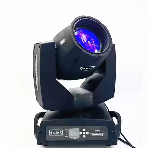 LED 230W 7R Shake Head DMX Beam Light with Rotating 8+16+24 Prism Stage Effect for DJ Parties Disco 