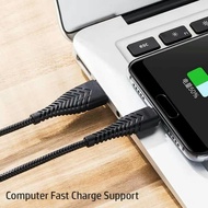 Kabel Data VEGER V110 Kaleng Stainless 2.4A Fast Charging
