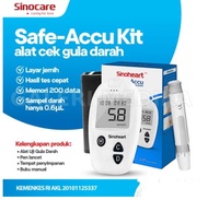 Sinocare Sinoheart Safe Accu Alat Tes Gula Darah /Glukometer Sinoheart
