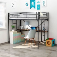 Loft Bed Frame Double Deck Bed Load-bearing Metal Stainless Steel Tube Bed Children Bed Iron Bed