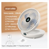 XIAOMI Adjustable Mini Fan Kipas Small Cooling Handy Desk Office Table Battery USB Rechargeable Port