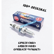 100% ORIGINAK NGK IRIDIUM IX SPARK PLUG CR9EIX CR8EIX CPR8EAIX-9 LC135 Y15ZR RS150 RSX EX5 WAVE NINJ