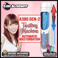 LubeAlchemist™ Leten A380 Pro 2 Flexible Automatic Piston Masturbator, Hands Free Electric masturbation Sex Machine, Male rotating Masturbator Thrusting vagina pussy Sex Toys for men   / Discrete Packaging