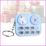 DJ Music Keychain DJ Record Player Keyring Small Player Keychain for Backpack Handbag Purse Party Tr