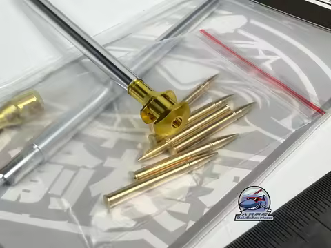 CYT377 1/35 Scale Metal Barrel Muzzle Brake Shell Kit for Academy 13255 US M-18 Hellcat Model
