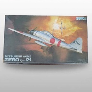 Vintage Fujimi 1/48 Mitsubishi A6M2 Zero Type 21, out-of-production vintage kit