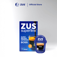ZUS® Superfine - Freeze Dried Instant Espresso Portable Coffee - Boss Blend - Sachets