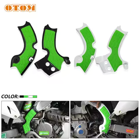 OTOM Motocross X-Grip Frame Guard Protection Cover Motorcycle Accessories Plastic Kit For KAWASAKI K