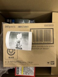 正盒 港魂pb 啡盒未開 shf super saiyan son goku fighter of rage 龍珠 孫悟空超二