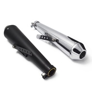 Retro Cafe Racer Motorcycle Exhaust Muffler Pipe Modified Tail System for CG125 GN125 Cb400ss Sr400 EN125 XL883 1200 GN2
