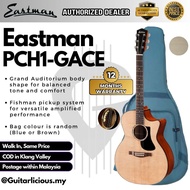 Eastman PCH1-GACE Grand Auditorium Acoustic Guitar w Eastman Pickup by Fishman , Solid Spruce Top - 