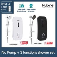 Rubine Instant Water heater RWH-1388Black/White 3 Functions Shower Set