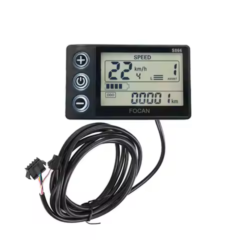 Electric Scooter Parts Repair S866 LCD Display with SM Plug Accessory For E-Bike Display Meters Aces