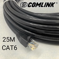 25M CAT6 Lan Cable 25 Meters COMLINK Outdoor UTP Ethernet Patch Cable with RJ45 to Use