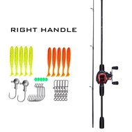 FRRTC Fishing Full Set 168cm 180cm Casting Fishing Rod M Power 7.2:1 Gear Ratio Casting Fishing Reel