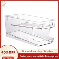2-Layer Refrigerator Can Organizer - Automatic Rolling Beverage Storage Box for Soda, Beer, Fridge O