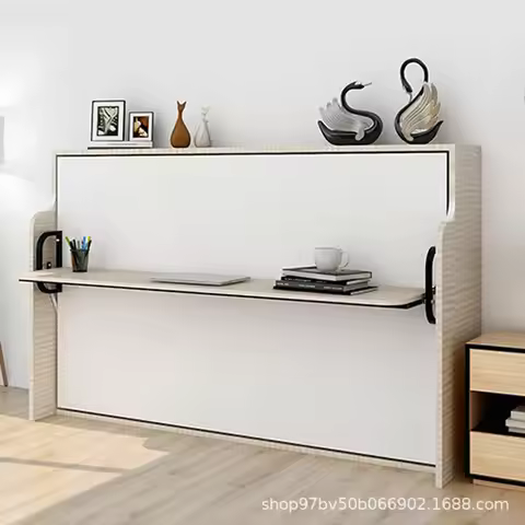 Multifunctional Rollover Table Ear Folding Invisible Bed Thickened Keel Bed Frame Murphy Bed Wall Be