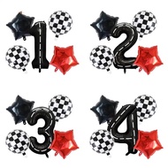 5pcs RACING NUMBER BALLOON PACKAGE