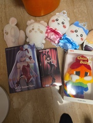 涼宮春日 figure + 兔女郎 figure + 彩虹公仔