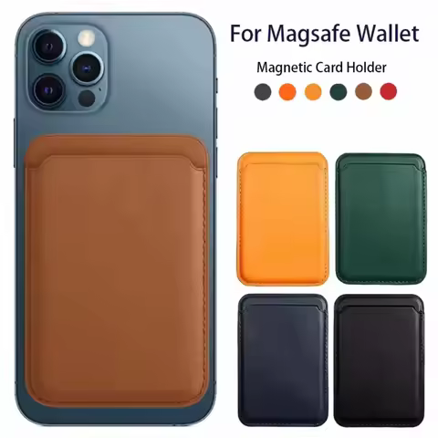 For Magsafe Magnetic Leather Wallet Case For iPhone 13 12 16 14 Pro Max 15Pro S24 Card Holder Phone 