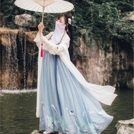 Hanfu Women's Breast-length Skirt Hanfu Breast-length Hanfu Ancient Costume Role-playing Performance Costume Chinese Style Ancient Costume Super Fairy Autumn Fairy Fairy Eleg