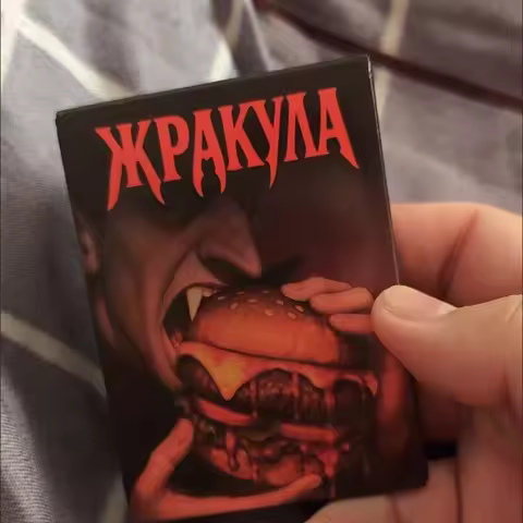 Russian Version Funny Food Vampire Card Game Portable Strategy Party Board Game for Family Friends G