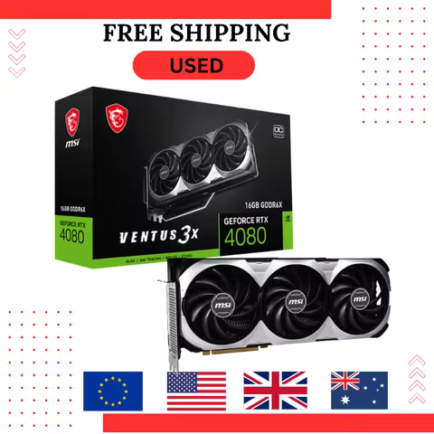 2024 USED RTX 4060 TI VENTUS 3X 8G OC GPU 128Bit PCIE4.0