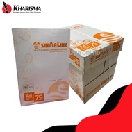 SINAR LINE 75GSM A4 HVS Paper 1 Ream - Print and Photocopy Paper Size 210x297mm
