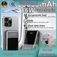 NexHaus Magnetic 3C Power bank 66W Fast charging  20000mAh Wireless Powerbank Fast Charging Powerban