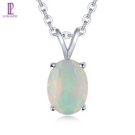 Lohaspie Jewelry Real Solid Sterling Silver 925 Pendant Original Natural Opal Pendant 925 Silver Pen