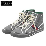 Gucci TENNIS 1977 High-Top Sneakers, Men's, Gray, Size 9 (Used)