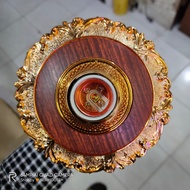 FITING LAMPU HIAS PLAFON MOTIF KAYU WARNA GOLD