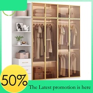 Lla2 Wardrobe Home Bedroom Modern Simple Cloakroom Custom Cabinet Combination Glass Door Nixianjia2.