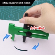 Alat Potong Lingkaran Bulat Kertas Kompas Circular Rotary Cutter Paper