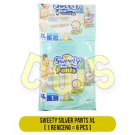 SWEETY SILVER PANTS Pampers XL - 1 Renceng / 6 Pcs