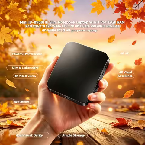 Mini High-performance Gaming Laptop i9-10980HK Win11 Pro 32GB RAM 1TB/2TB SSD 4K Visual WiFi6 BT5.2 