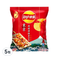 Lay's 樂事 波樂洋芋片 照燒烤雞串口味  34g  5包