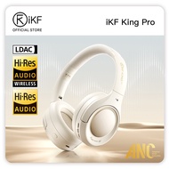iKF King Pro Active Noise Cancelling Wireless Bluetooth Headphones with Microphone Foldable Hi-Res A