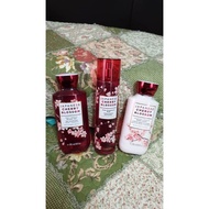 BBW bath & body works Japanese Cherry Blossom (jcb) /sugar velvet / gingham /sweet cranberry new nor