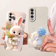 Shockproof Cover For Honor 70 / Honor 70 Pro / Honor 70 Pro Plus Casing Cute Cartoon Rabbit Soft Sil