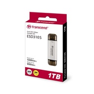 【現貨免運】Transcend 創見 ESD310S 1TB 銀色  USB 3.1 高速 行動固態硬碟 Type-C 超迷你SSD